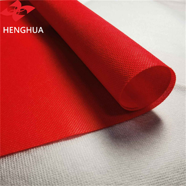 Best Wholesale 70gsm red 100 Polypropylene non woven spunbond fabric packing fabric for shopping bags Manufacturer and Factory Henghua
